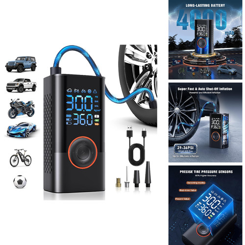 Qyqboon tire inflator portable - qyqboon,